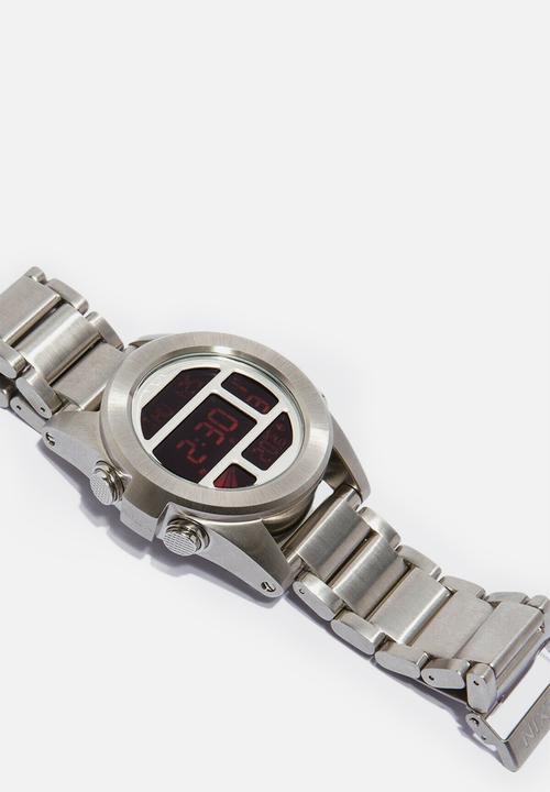 Nixon - Unit ss - silver & red