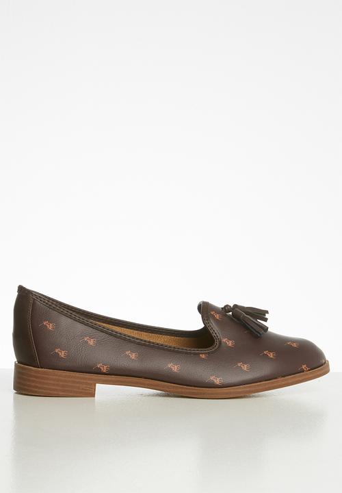 POLO - Camelia monogram tassel loafer - brown