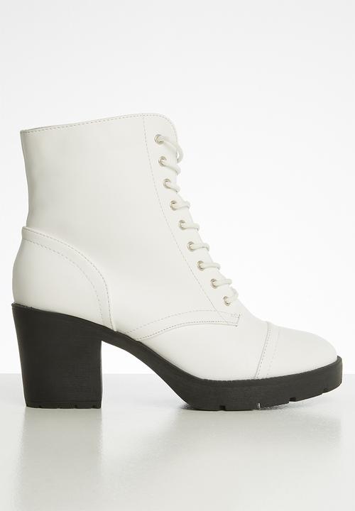 Superbalist - Londi lace-up boot - white