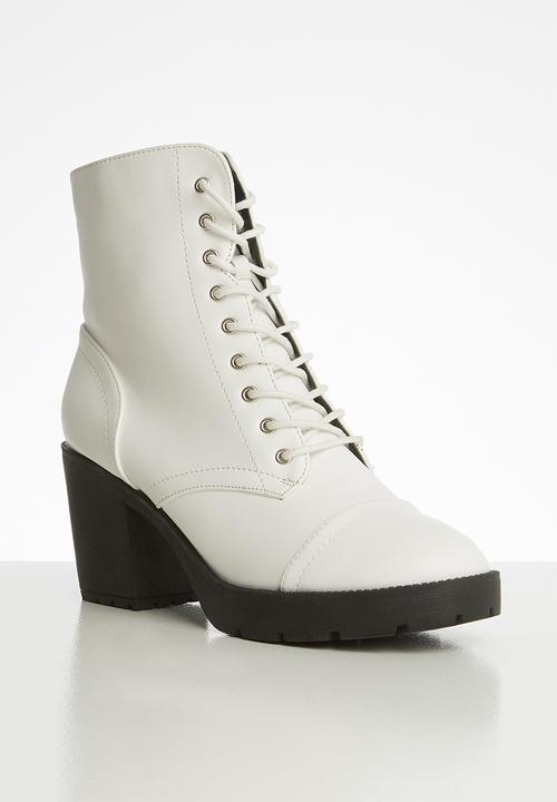 Londi lace-up boot - white Superbalist 