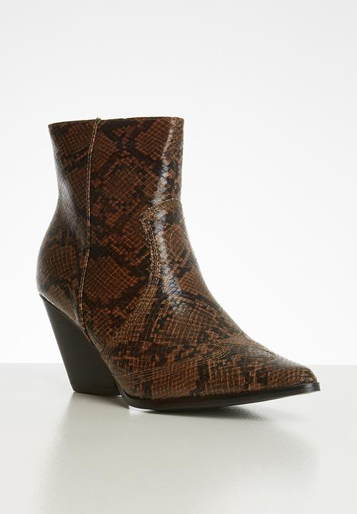 Superbalist - Keana western boot - brown & black 