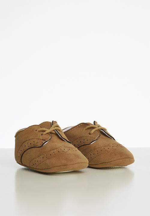 Pop Candy - Baby boys brogues - tan