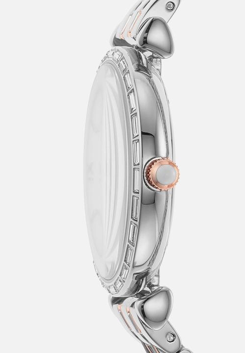 Armani - Gianni T-bar - silver & rose gold