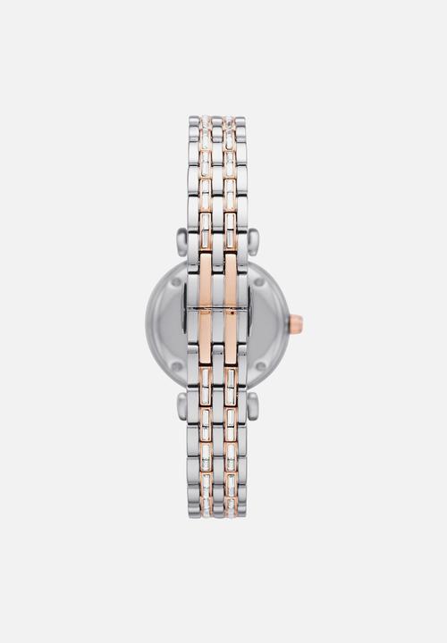 Armani - Gianni T-bar - silver & rose gold