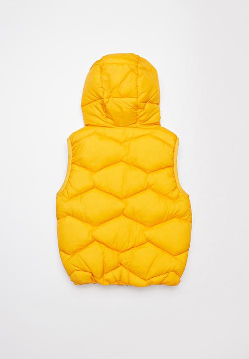 Pop Candy - Boys puffer vest - yellow