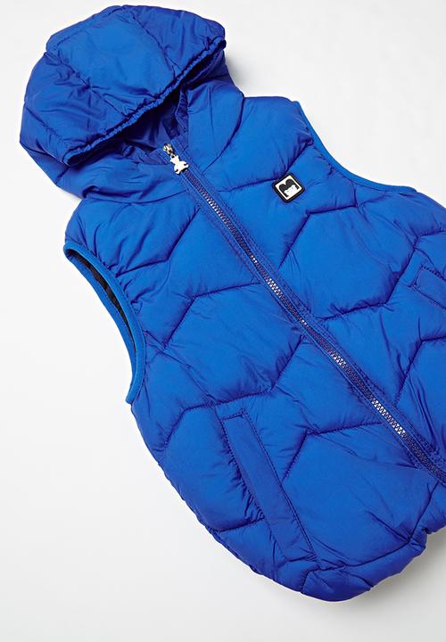 Pop Candy - Boys puffer vest - blue