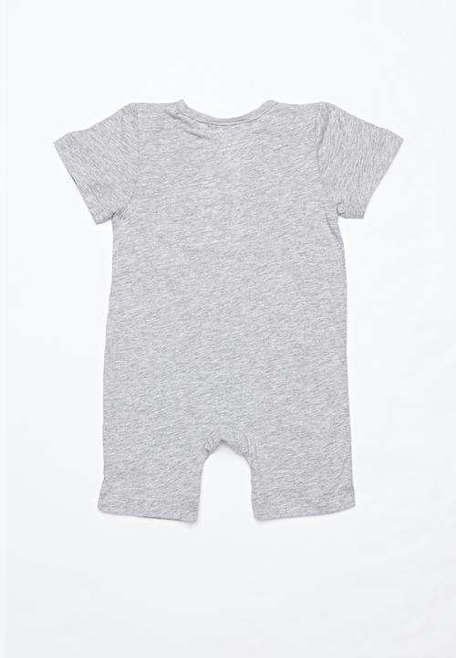 Pop Candy - Baby short sleeve grow-on - grey multi