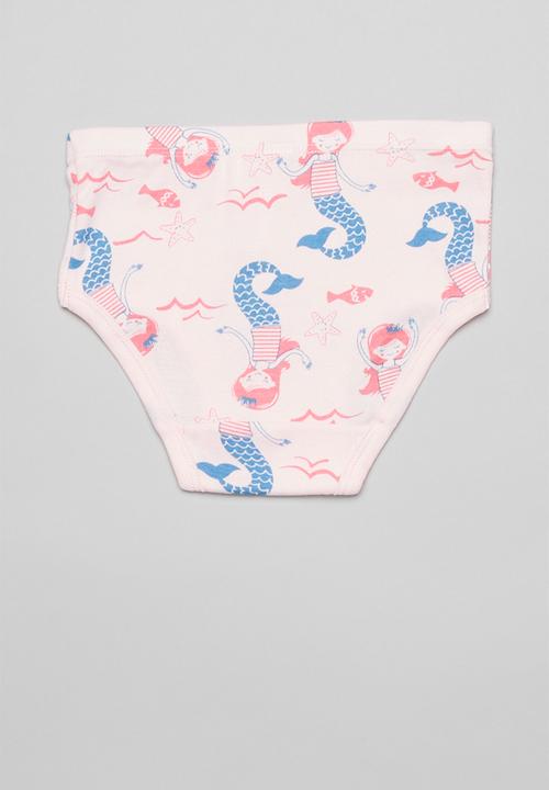 Pop Candy - Printed bikini briefs - white & pink