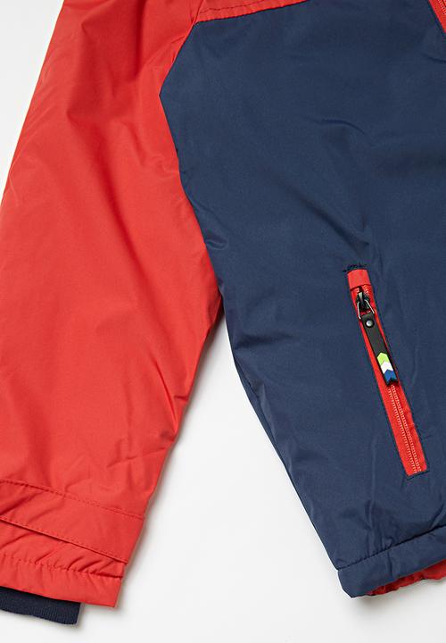 Pop Candy - Boys hooded jacket - red/navy