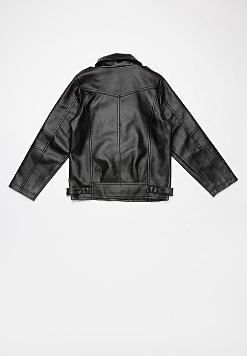 Pop Candy - Girls pvc jacket - black