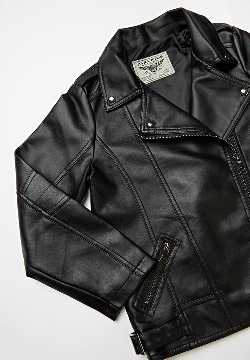 Pop Candy - Girls pvc jacket - black