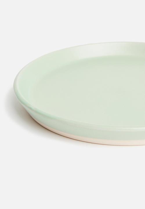 Sixth Floor - Ashen side plate set of 4 - duck egg