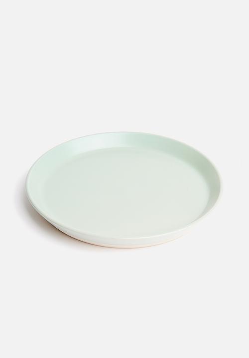 Sixth Floor - Ashen dinner plate set of 4 - duck egg