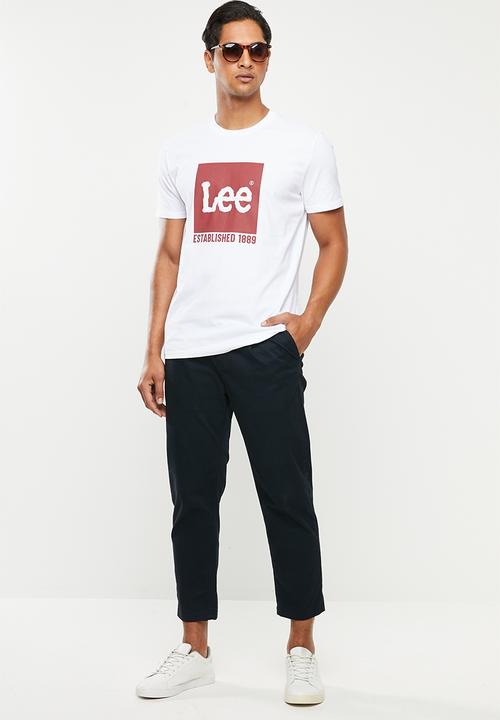 Lee  - Est.block lee tee - white