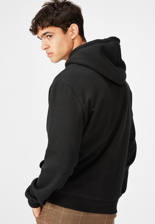 Factorie - City blocks graphic hoodie - black