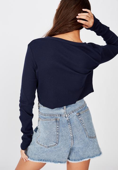 Factorie - Raw edge cardi - navy