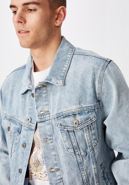 Factorie - Garage denim jacket - washed blue