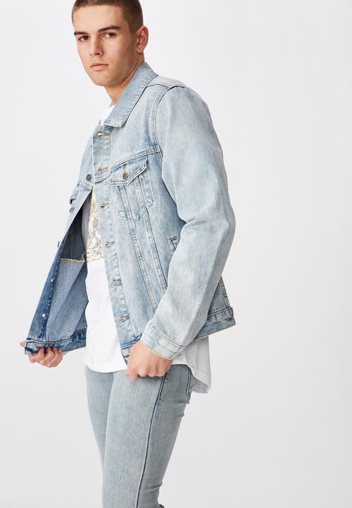 Factorie - Garage denim jacket - washed blue