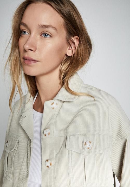 Cotton On - Button cord shacket - natural