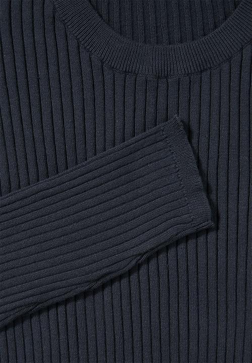 Superbalist - Ribbed slim fit crew neck knit - navy