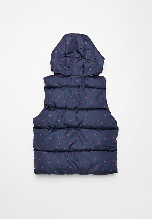 Pop Candy - Girls puffer vest - navy