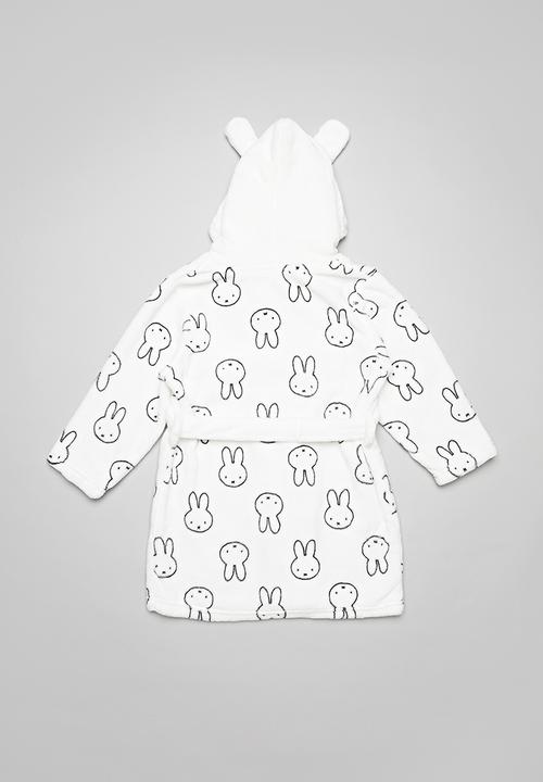Pop Candy - Girls robe - white & black 