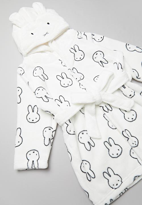 Pop Candy - Girls robe - white & black 