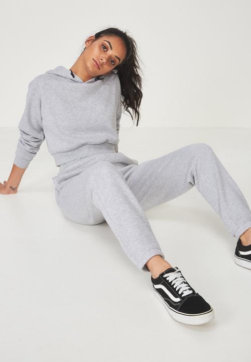 Factorie - Classic crop hoodie - grey