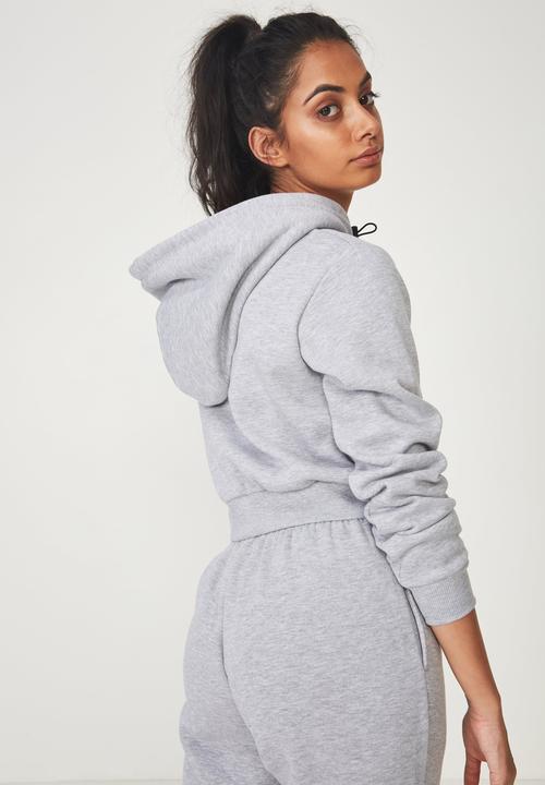Factorie - Classic crop hoodie - grey