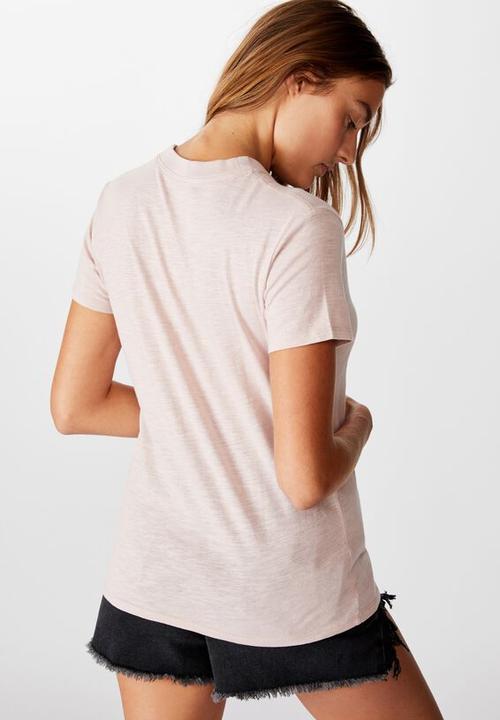 Cotton On - ]Classic slogan T-shirt le feminin - burnished lilac