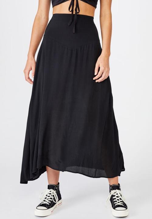 Cotton On - Florence midi skirt - black