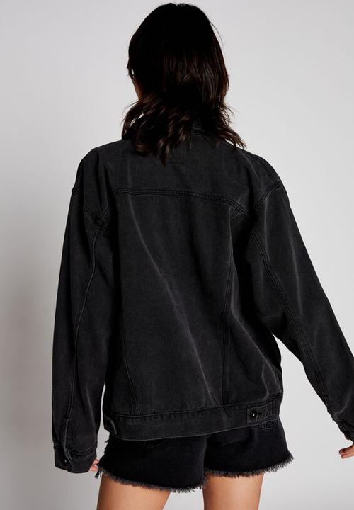 Cotton On - Not your boyfriends denim trucker jacket - washed black
