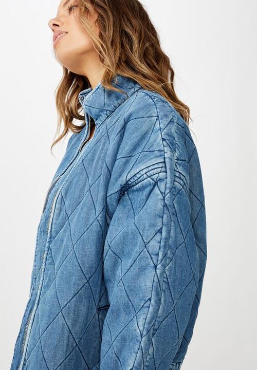 Cotton On - Toni quilted bomber - chambray