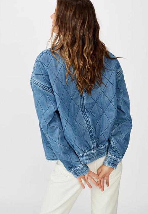 Cotton On - Toni quilted bomber - chambray
