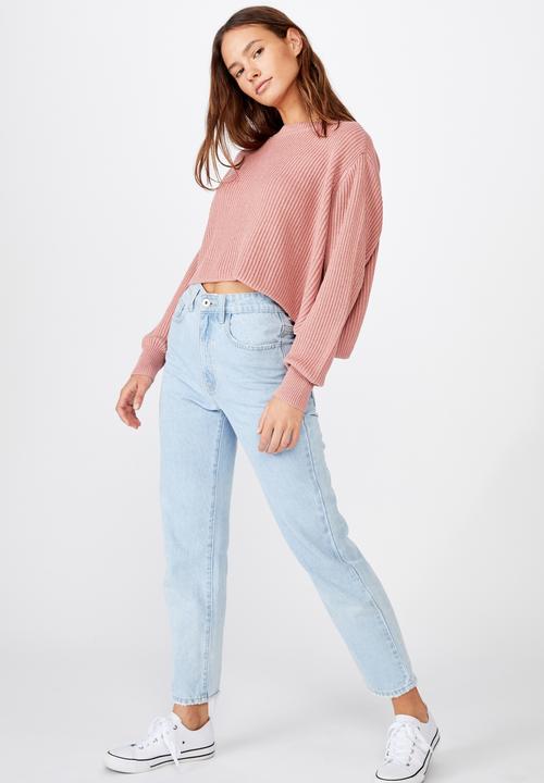 Cotton On - Archy cropped 2 pullover - pink