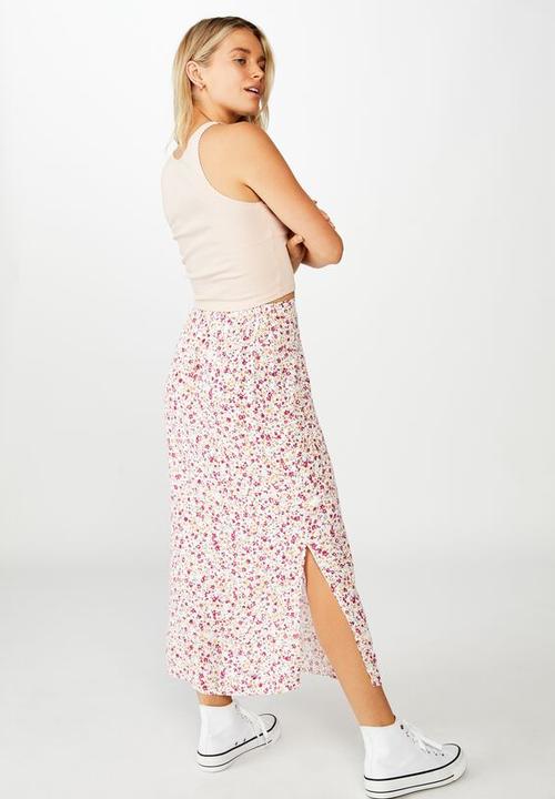 Cotton On - 90s slip skirt blonde ditsy - multi