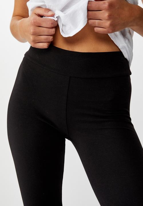 Cotton On - High waisted dylan legging - black