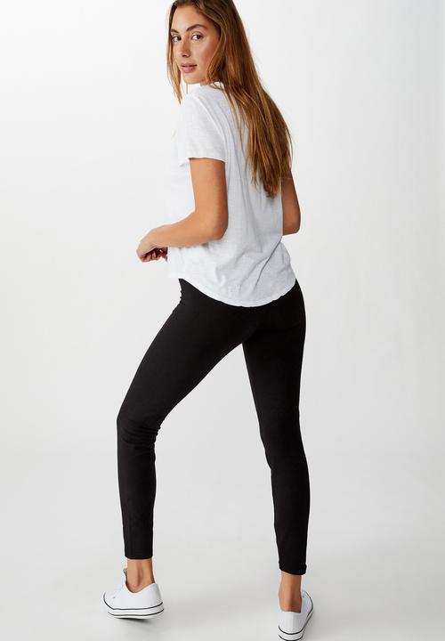 Cotton On - High waisted dylan legging - black