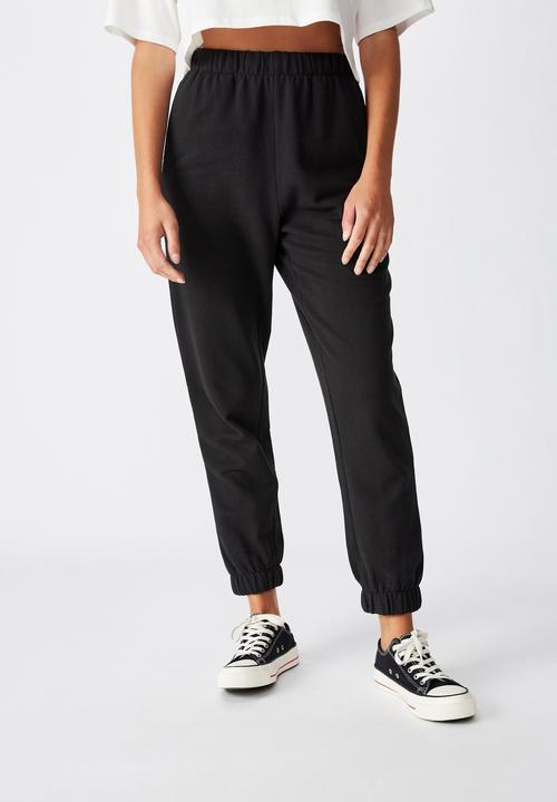 Cotton On - High waisted trackpant - washed black
