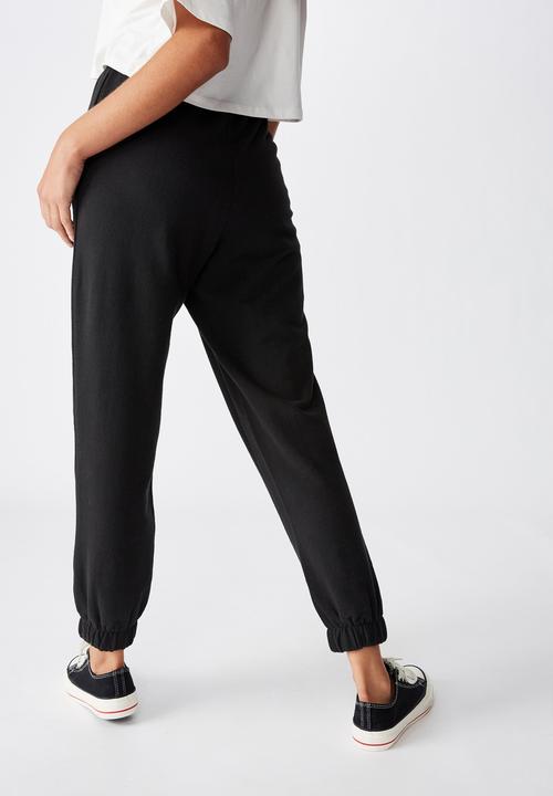 Cotton On - High waisted trackpant - washed black