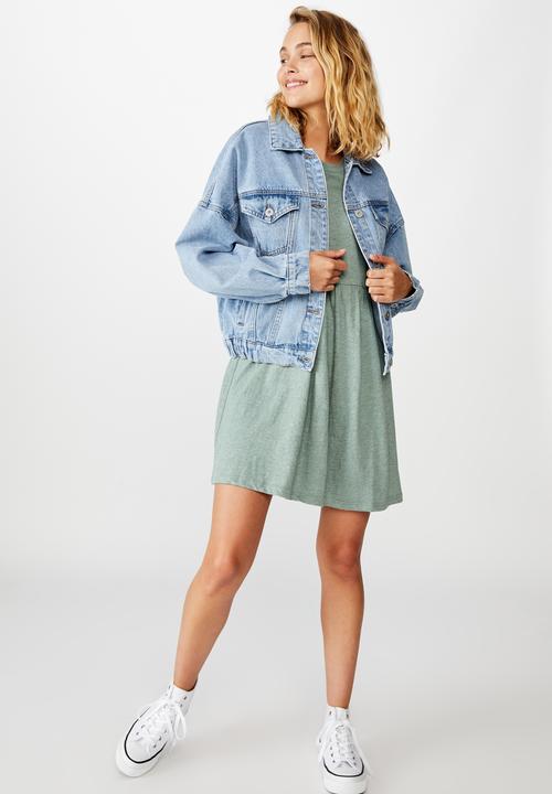Cotton On - Tina babydoll T-shirt dress - green 