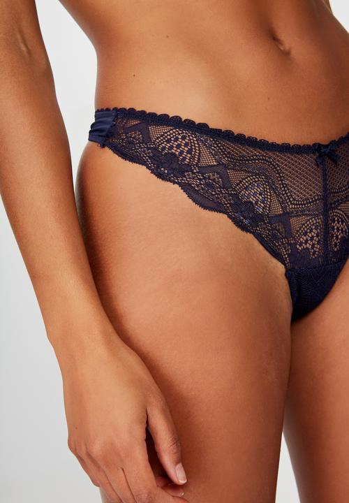 Cotton On - Cindy g-string brief - navy