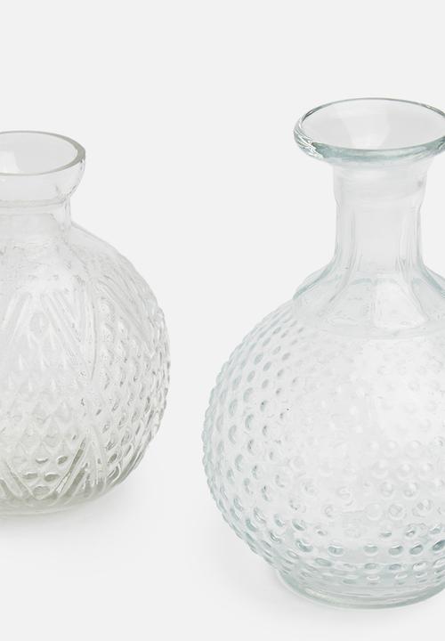 Sixth Floor - Clear vase set of 2 - clear