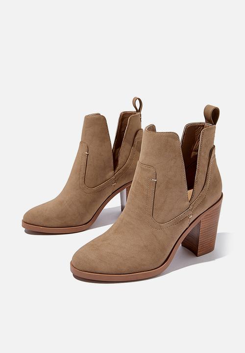 Cotton On - Nala cut out boot  - taupe