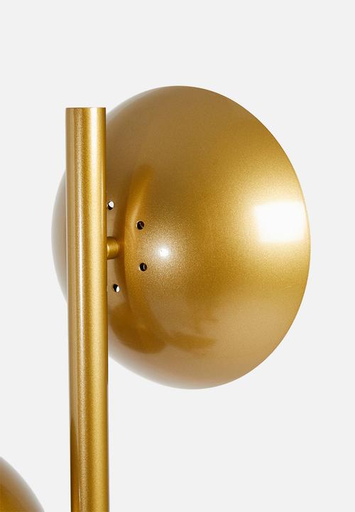 Sixth Floor - Lainey floor lamp - gold & glass