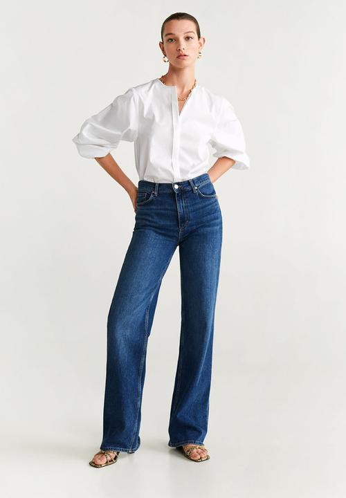 MANGO - Blouse bruce - white
