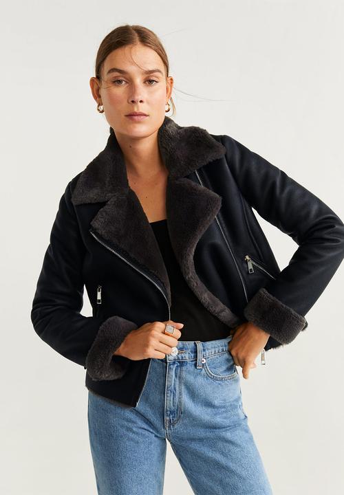 MANGO - Jacket cadi - black