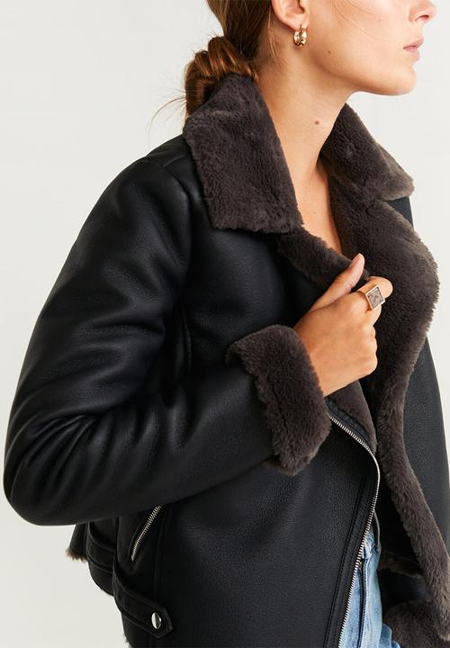 MANGO - Jacket cadi - black