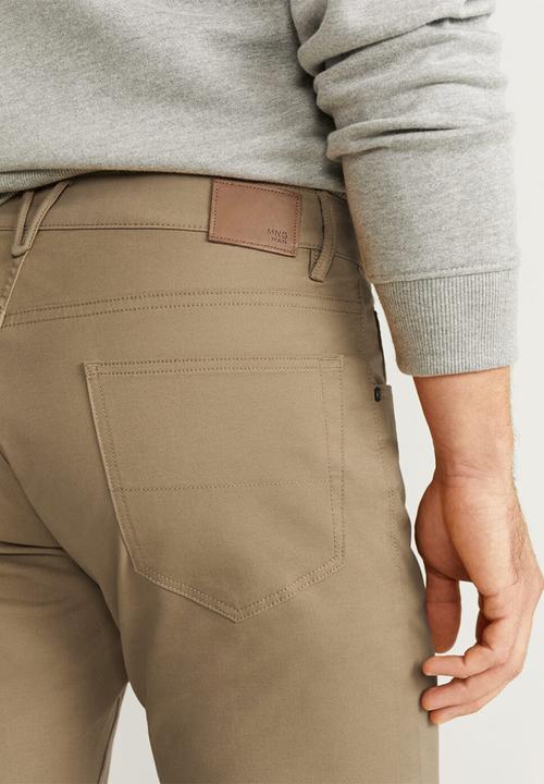 MANGO - Pisa6 trousers - medium brown