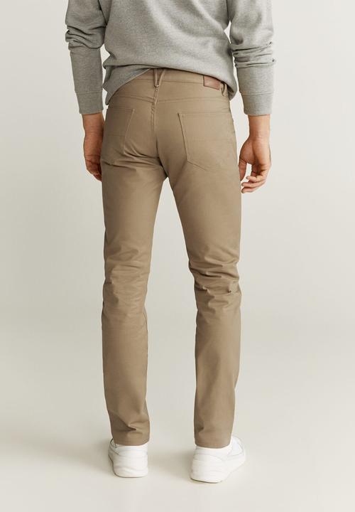 MANGO - Pisa6 trousers - medium brown